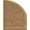 Ekena Millwork Quarter Round Top Left Western Red Cedar Gable Vent w/Decorative Face Frame, 10"W x 36"H GVWQL10X3602RDUWR - alternate 3